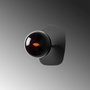 Opviq Well - 11675 Lámpara de pared negra con tapa de cristal